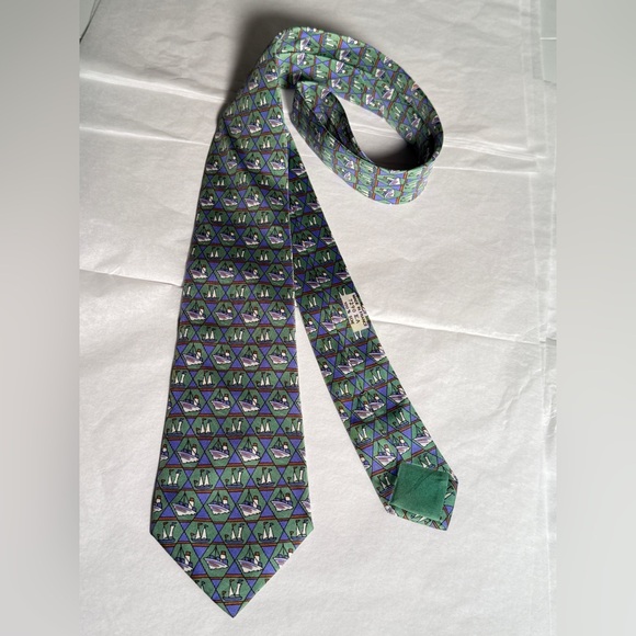 Authentic Vintage Hermes Silk Neck Tie (pick 1) - Picture 2 of 16